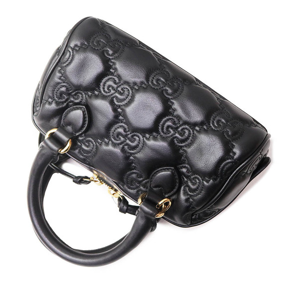 Gucci GG Matelasse Leather Bag Chain Crossbody Handbag Black - Picture 6 of 9